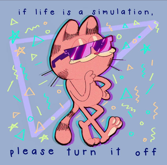 Garfield Meme Print